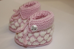 Babyschüchen in Weiß-Rosa